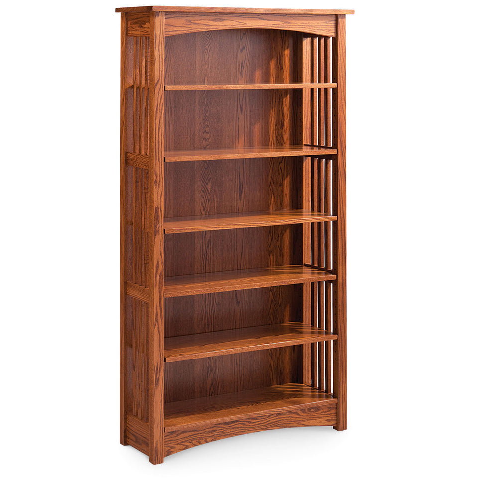 Simply Amish IWMBC1 Mission Open Bookcase w/ 1 Adjustable Shelf