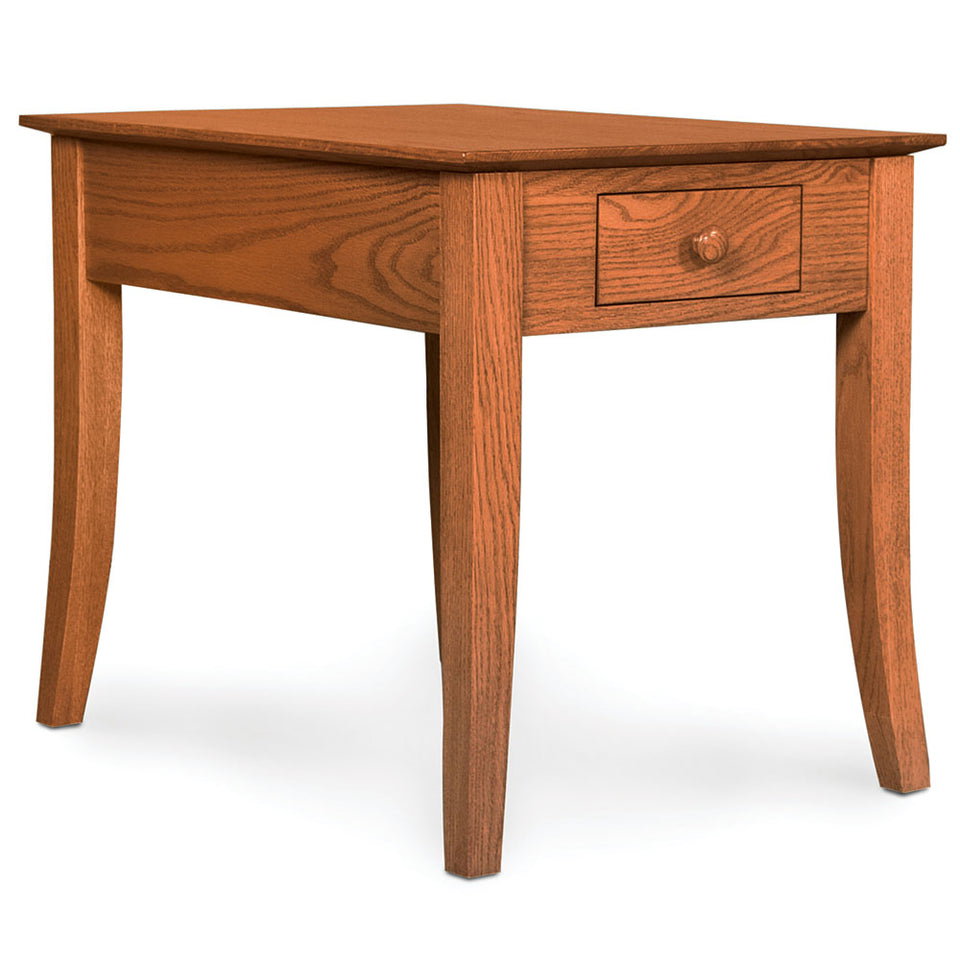 Simply Amish JFCS1626ET Loft Leg 1-Drawer End Table, 16″