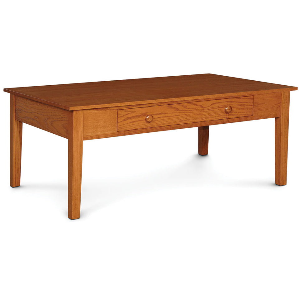 Simply Amish JFSC2644 Shaker 1-Drawer Coffee Table, Standard
