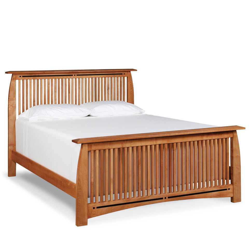 Simply Amish SBASP-10B3 Aspen Slat Queen Bed with Inlay