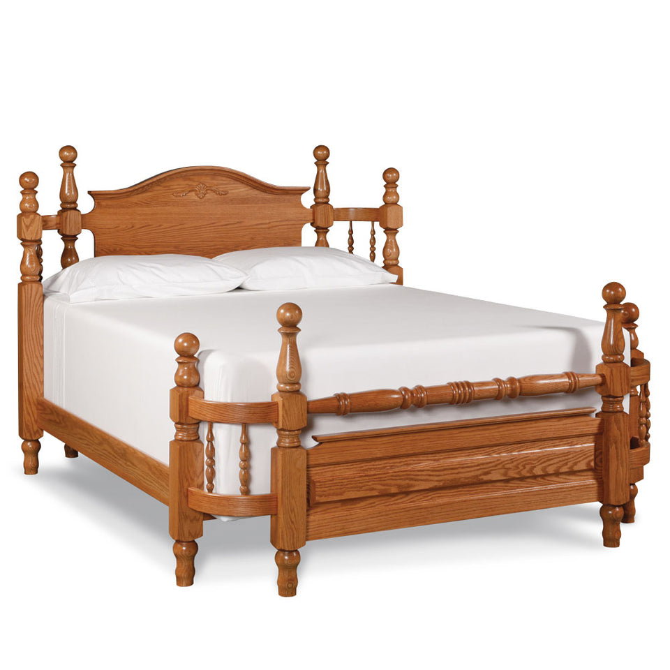 Simply Amish SBATB-13B3 Classic Arch Top Wrap-Around Queen Bed