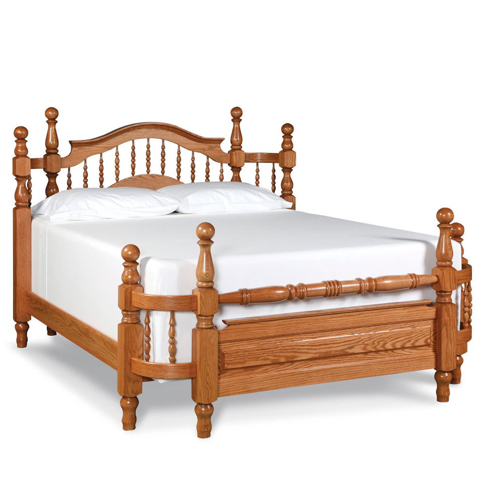Simply Amish SBSPW-13B4 Classic Spindle Wrap-Around Full Bed