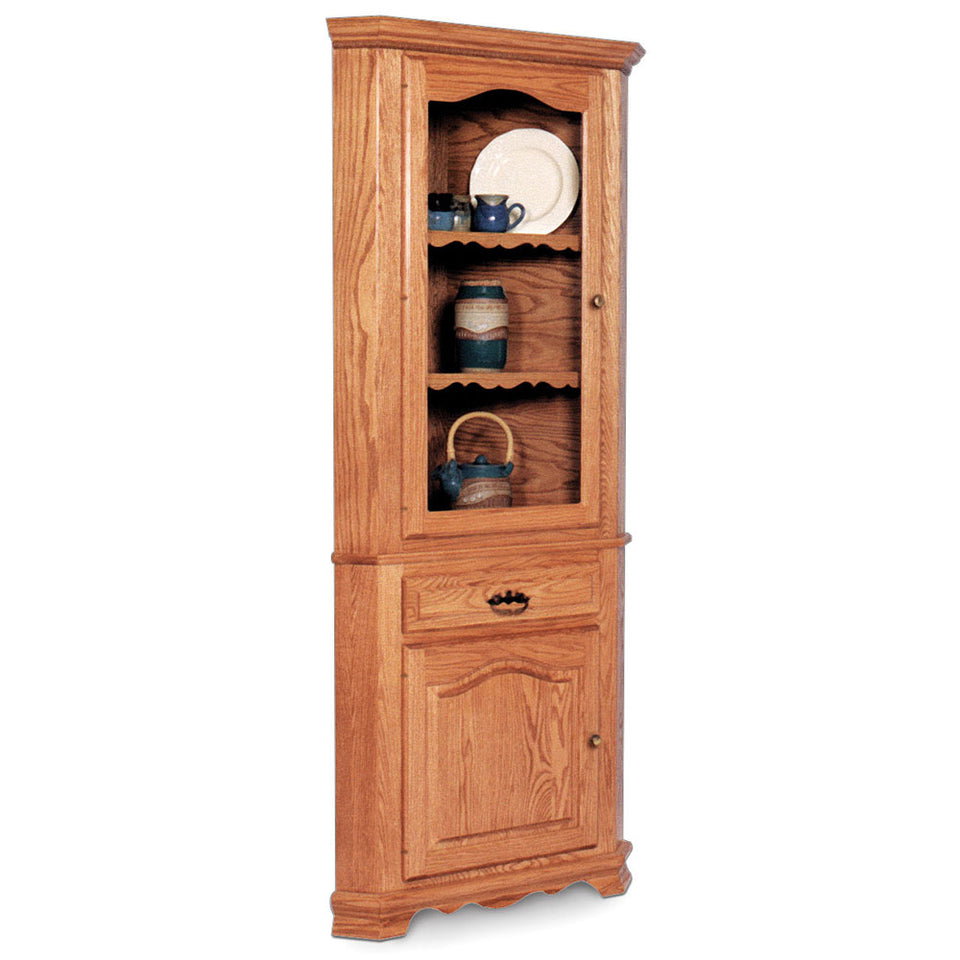 Simply Amish ESCLA-S01/ESCLA-B01B Classic Closed Corner Hutch, 22 3/4 Simply Amish ESCLA-S01/ESCLA-B01B Classic Closed Corner Hutch, 22 3/4