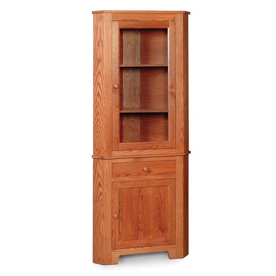 Simply Amish ESSKR-S01/ESSKR-B01B Shaker Closed Corner Hutch, 22 3/4″