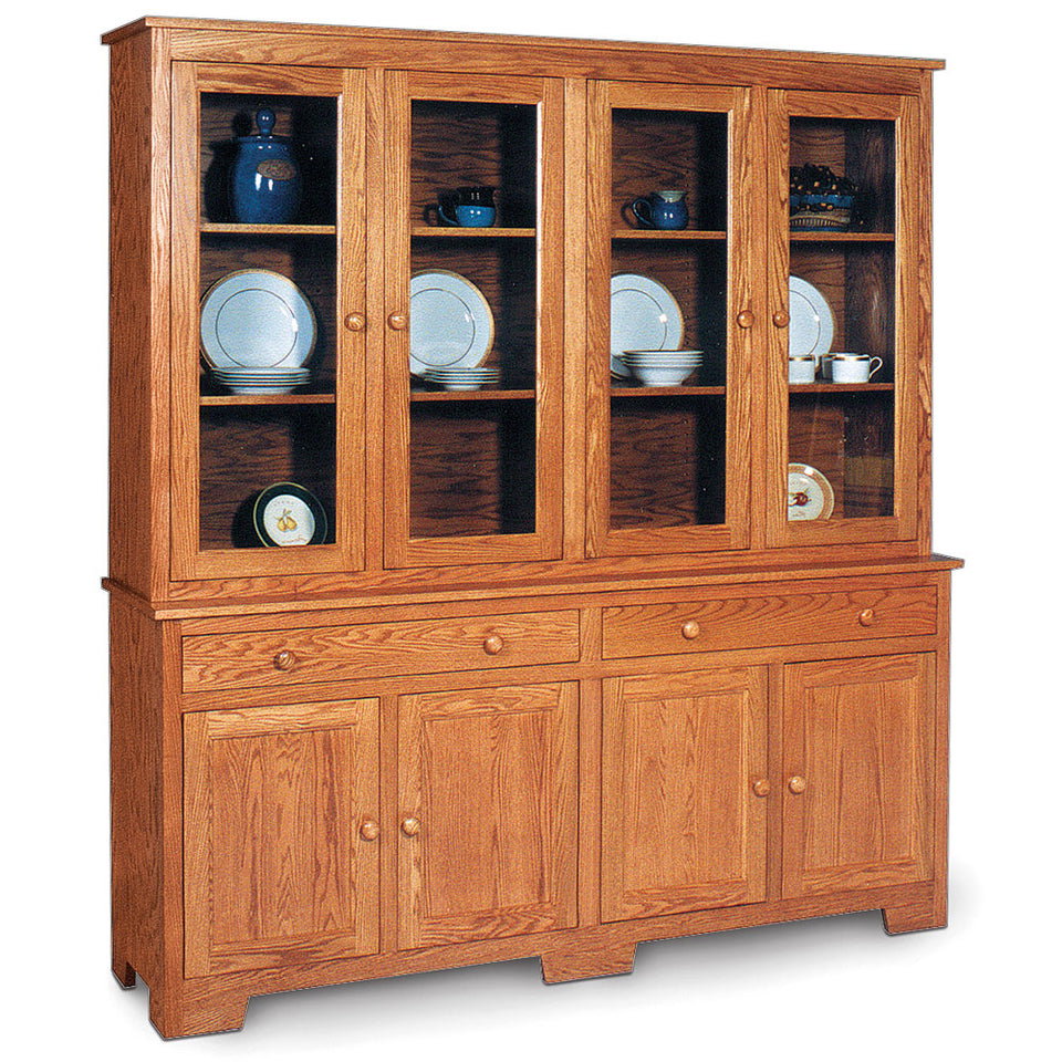 Simply Amish ESSKR-L06/ESSKR-C04B Shaker Closed Hutch, 73.5"