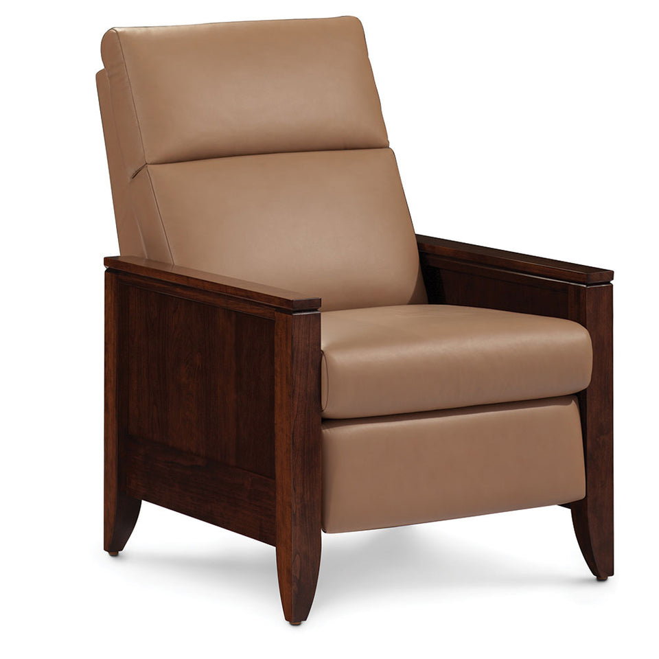 Simply Amish LCJUS-13-L Justine Recliner, Wallhugger w/ Leather Cushions Simply Amish LCJUS-13-L Justine Recliner, Wallhugger w/ Leather Cushions