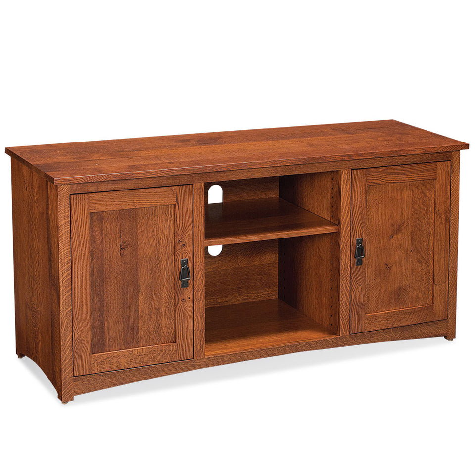 Simply Amish LEMIG-C41B San Miguel TV Console with Wood Doors and Open Center, 54" Simply Amish LEMIG-C41B San Miguel TV Console with Wood Doors and Open Center, 54"