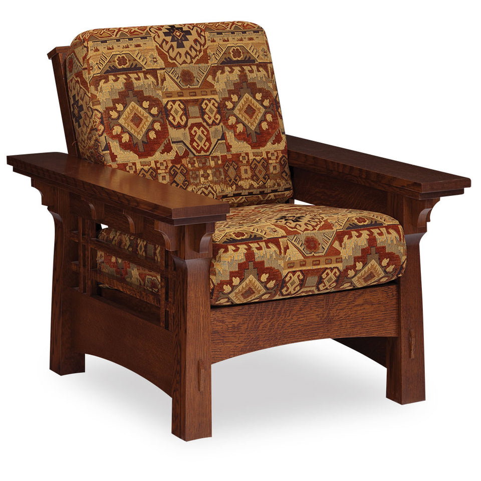 Simply Amish LFMAC102-L MaKayla Easy Chair w/ Leather Cushions