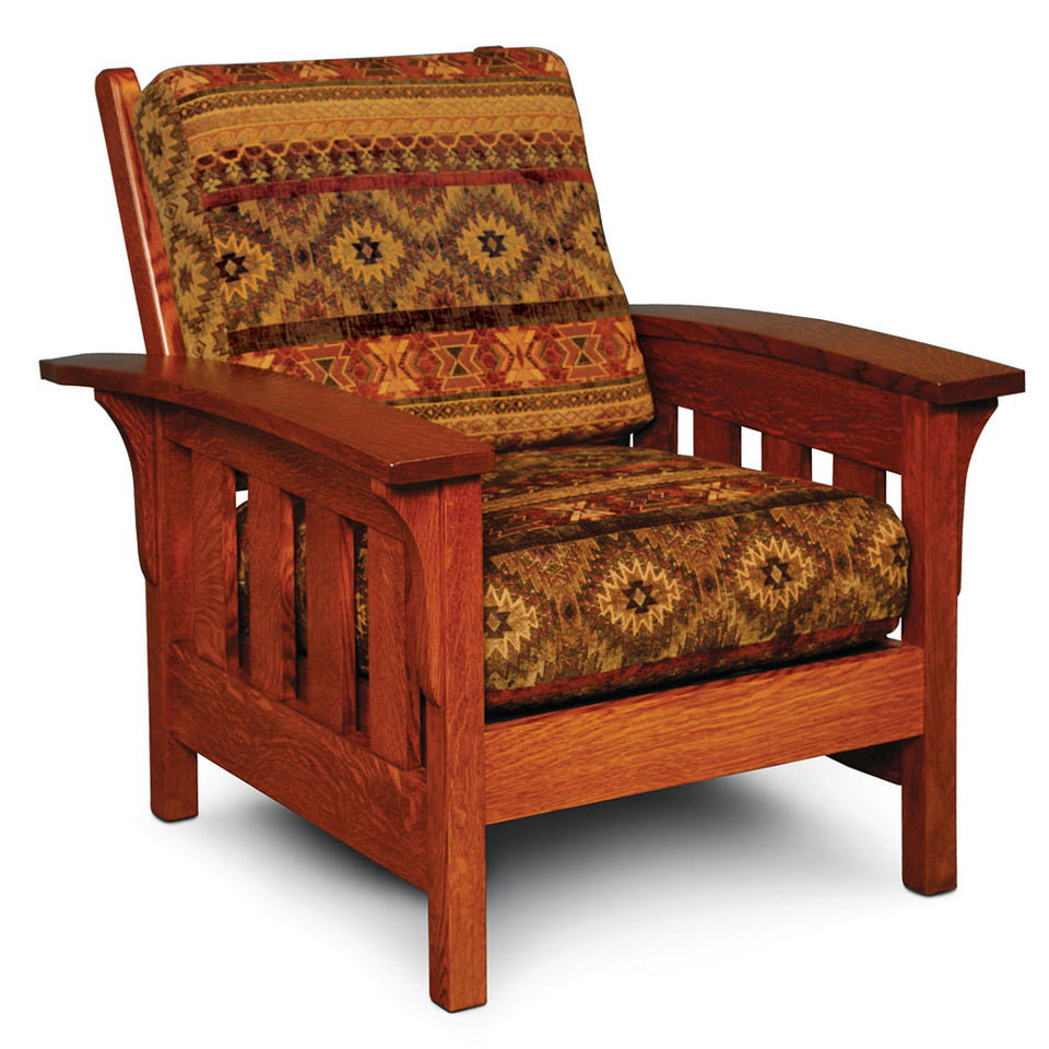 Simply Amish LFMOC102-L Morris Easy Chair w/ Leather Cushions