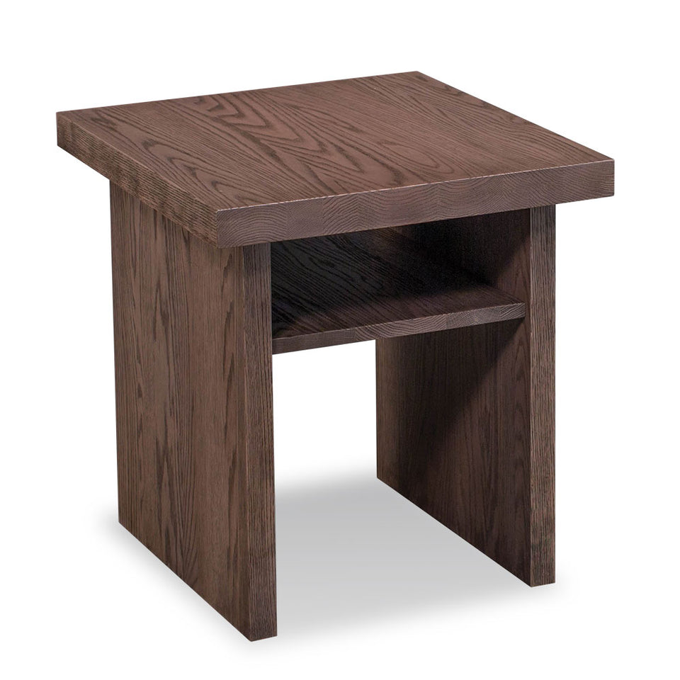 Simply Amish LOABR-34A4A Auburn Bay End Table with Shelf