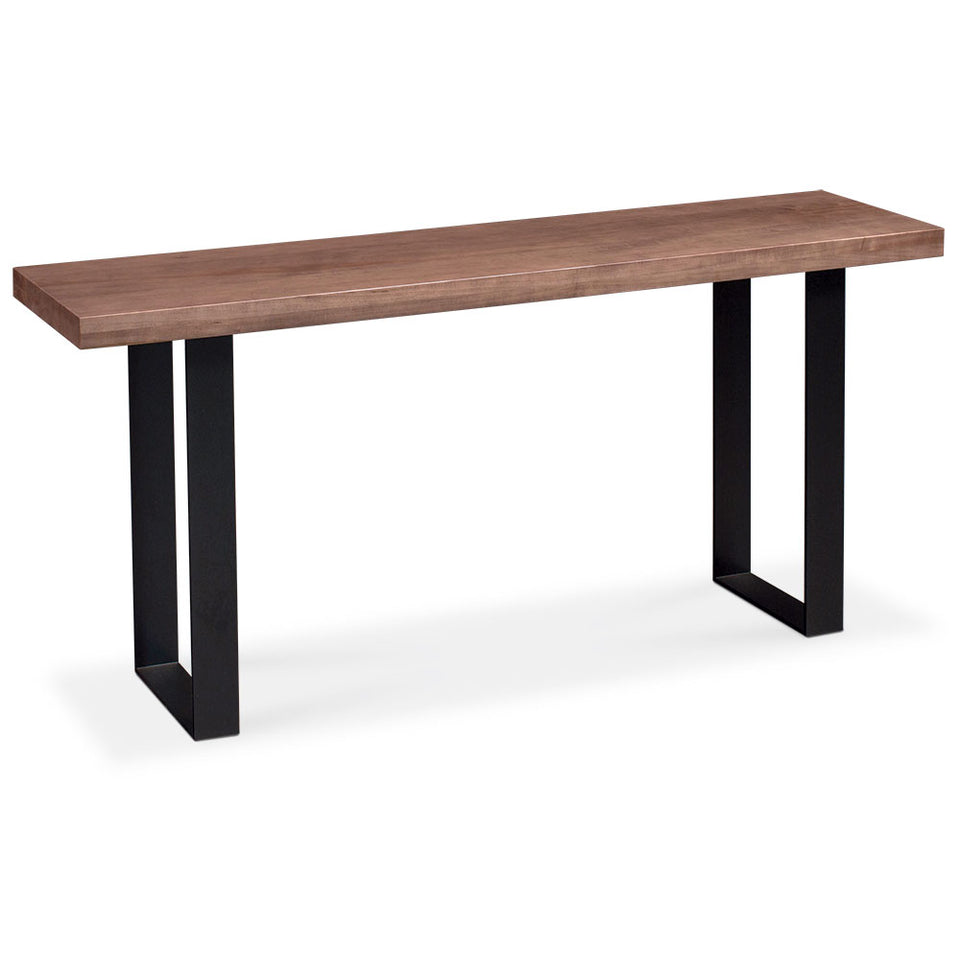Simply Amish LOIRN-31C1A-B Ironwood Sofa Table, 60" w/ Black Base Simply Amish LOIRN-31C1A-B Ironwood Sofa Table, 60" w/ Black Base