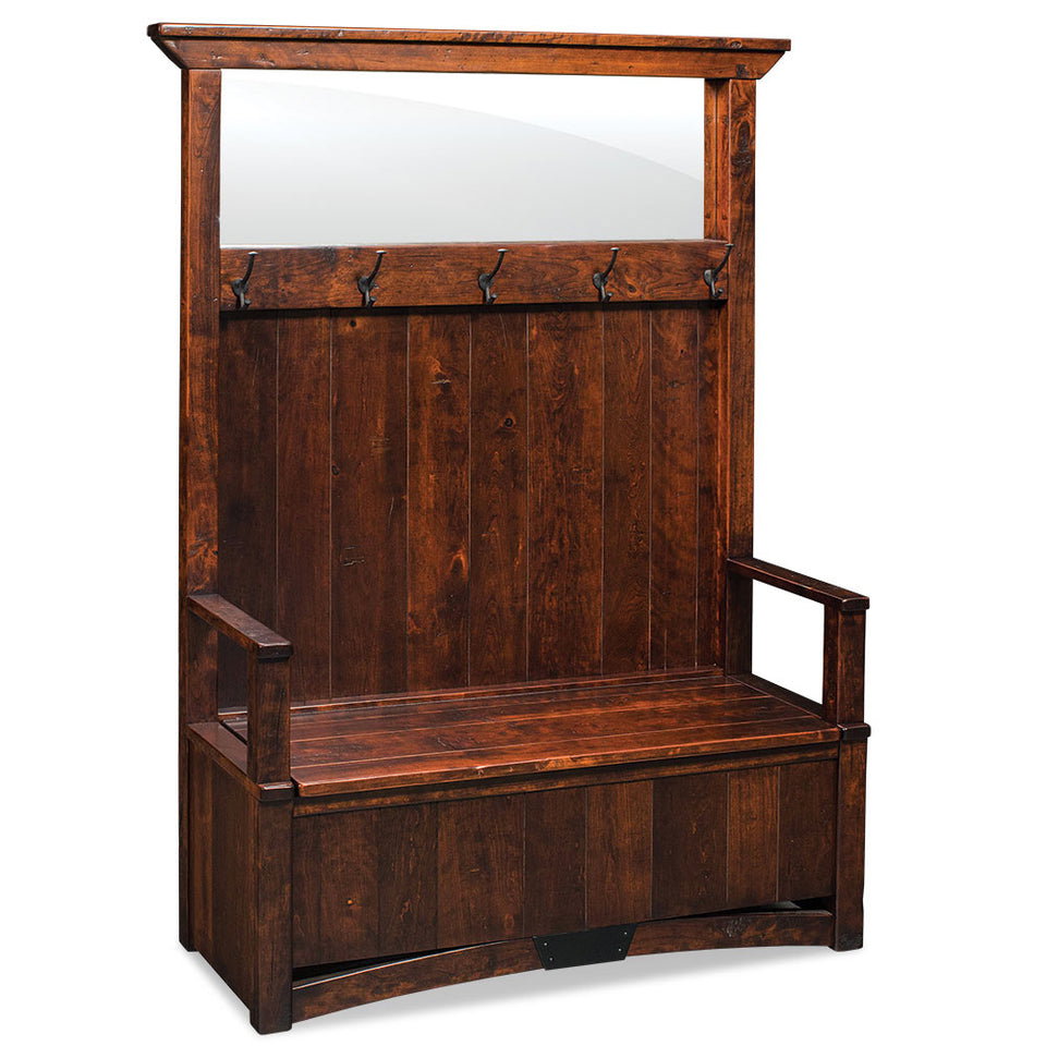 Simply Amish LSTRB-B02A B&O Railroad Trestle Bridge Hall Bench