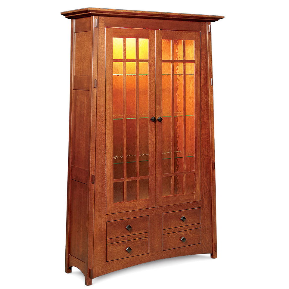 Simply Amish MAMCBOC McCoy Bookcase with Glass Doors