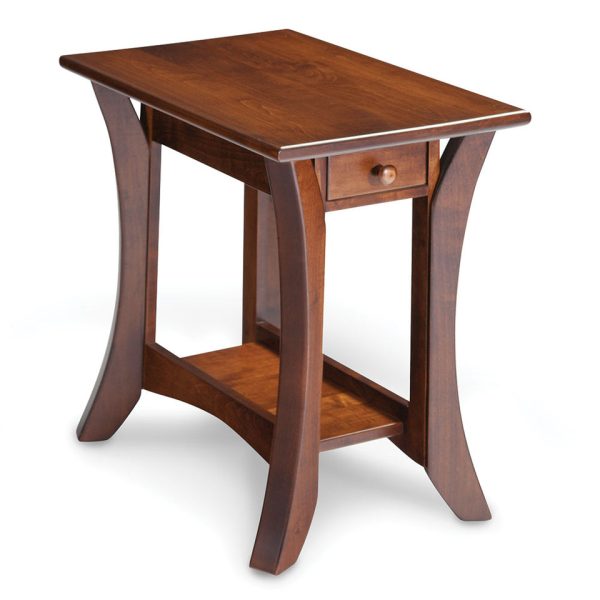 Simply Amish MAPAO1624E Park Avenue 1-Drawer Open Chair Side Table