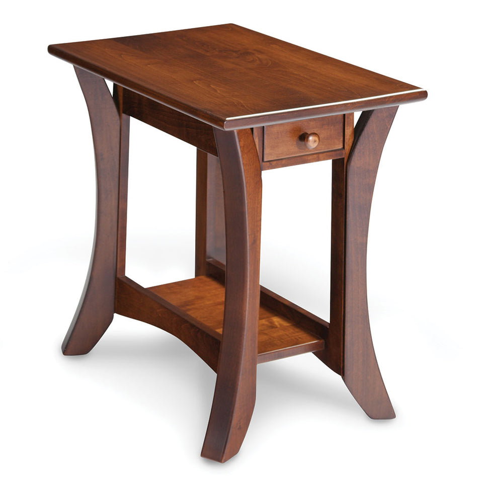 Simply Amish MAPAO1624E Park Avenue 1-Drawer Open Chair Side Table