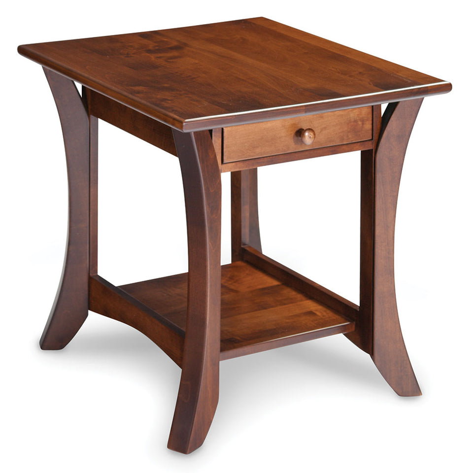 Simply Amish MAPAO2224E Park Avenue 1-Drawer Open End Table