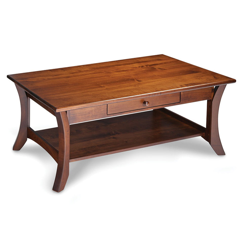 Simply Amish MAPAOC Park Avenue 1-Drawer Open Coffee Table