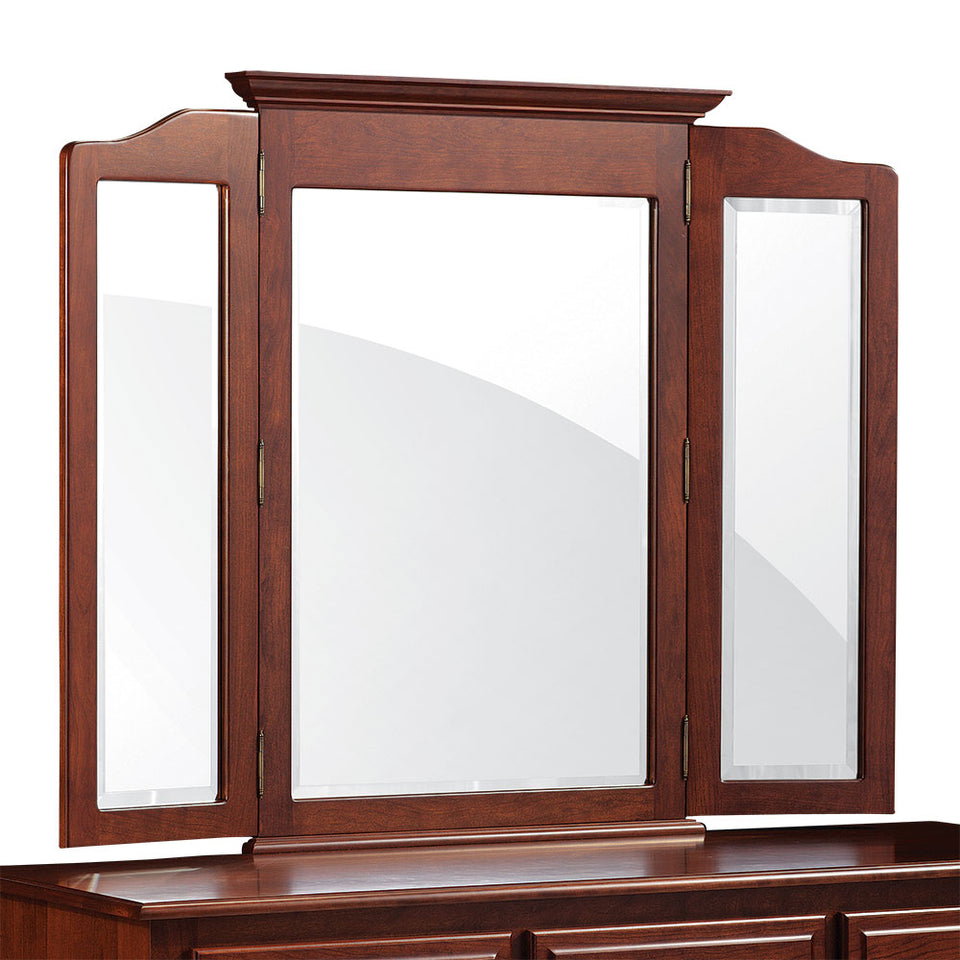 Simply Amish ME3130TV Classic Crown Tri-View Mirror
