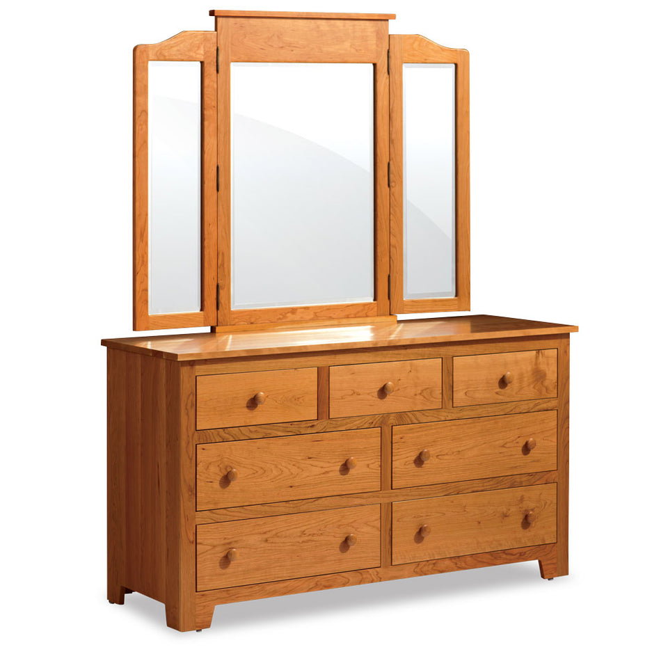 Simply Amish ME8816D Shaker 7-Drawer Dresser, 58"