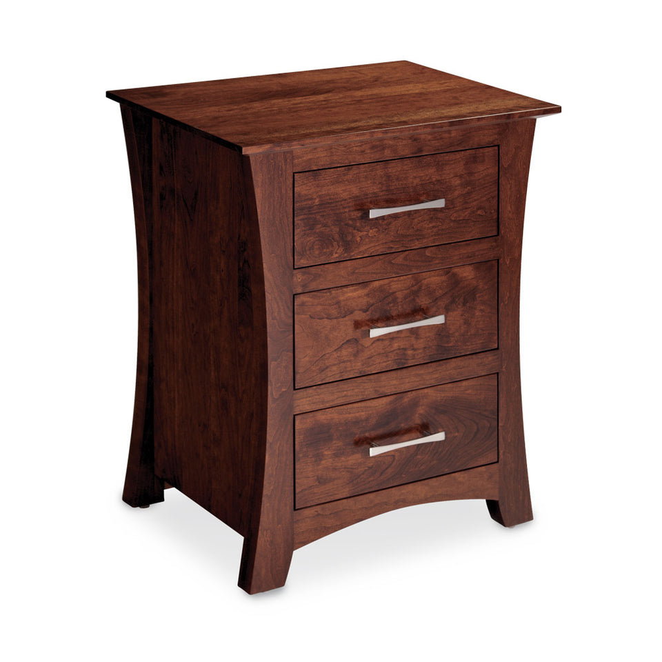 Simply Amish MEL19BC Loft Nightstand with Drawers