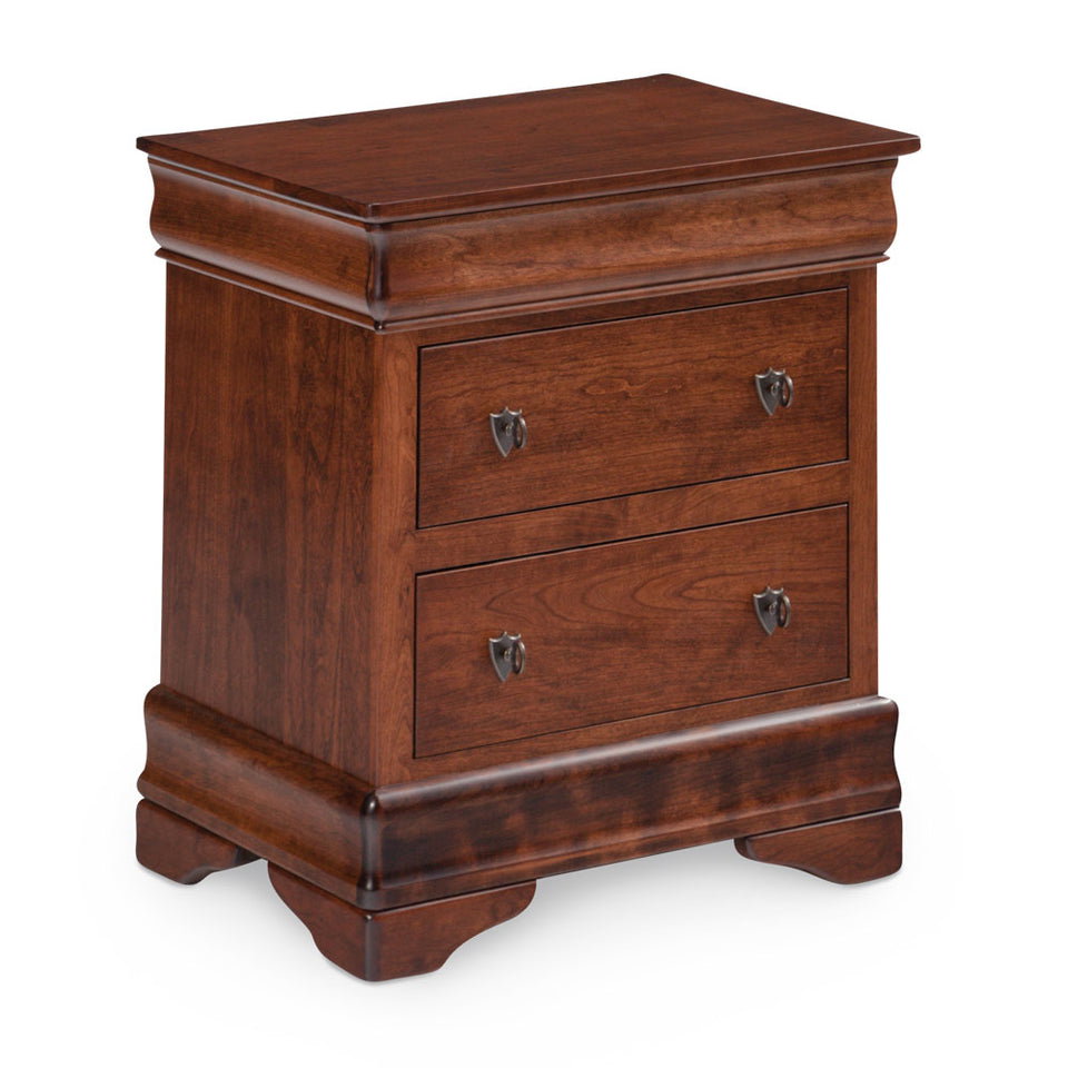 Simply Amish MELP19BC Louis Philippe Nightstand with Drawers