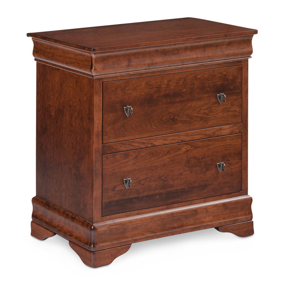 Simply Amish MELP19SBC Louis Philippe Deluxe Nightstand with Drawers