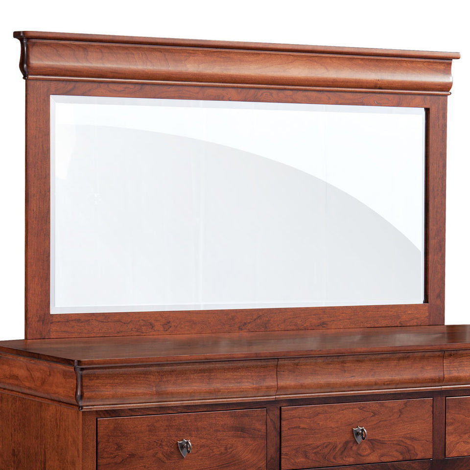Simply Amish MELPLBM Louis Philippe Bureau Mirror, 64"