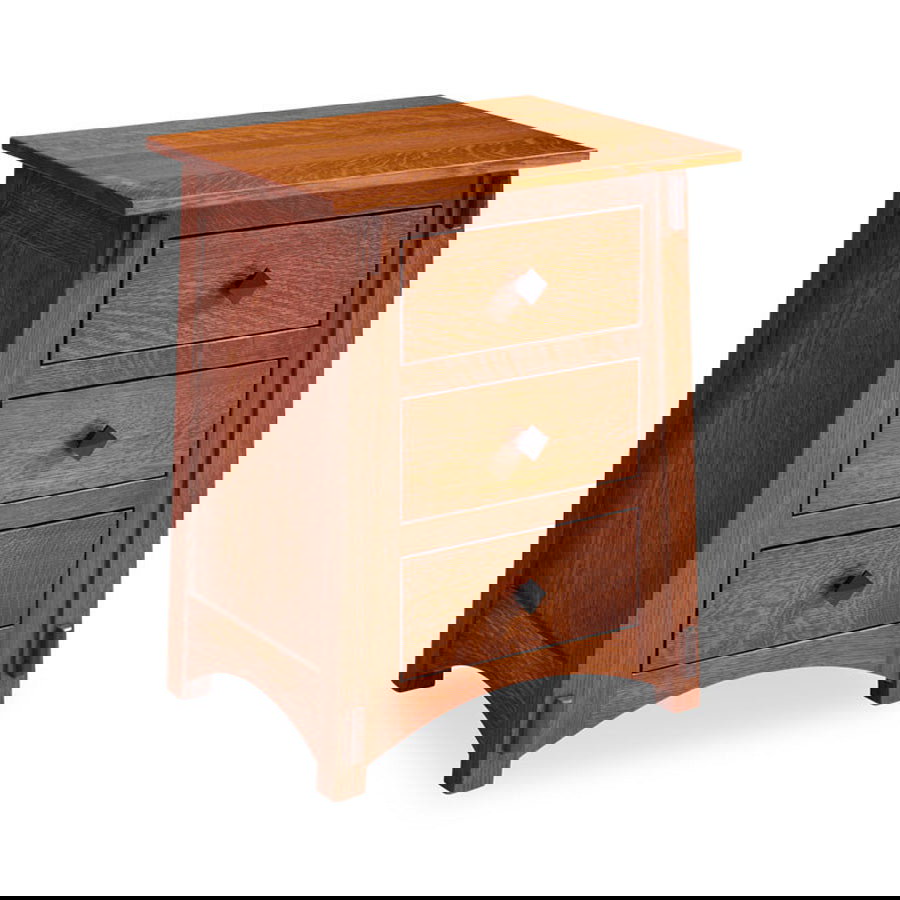 Simply Amish MEM19BC McCoy Nightstand with Drawers