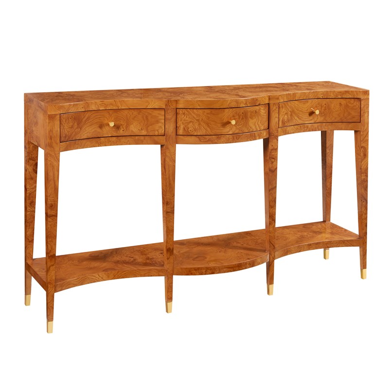 Modern History MH1006F02 Serpentine Console Olive Ashe