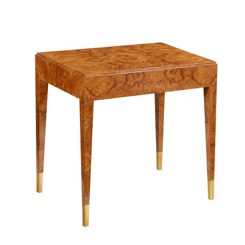Modern History MH1070F02 Selena End Table Olive Ashe Burl