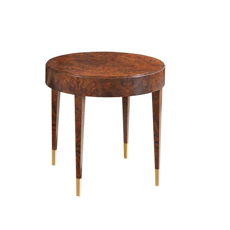Modern History MH1200F01 Salena Round End Table Walnut Burl Modern History MH1200F01 Salena Round End Table Walnut Burl