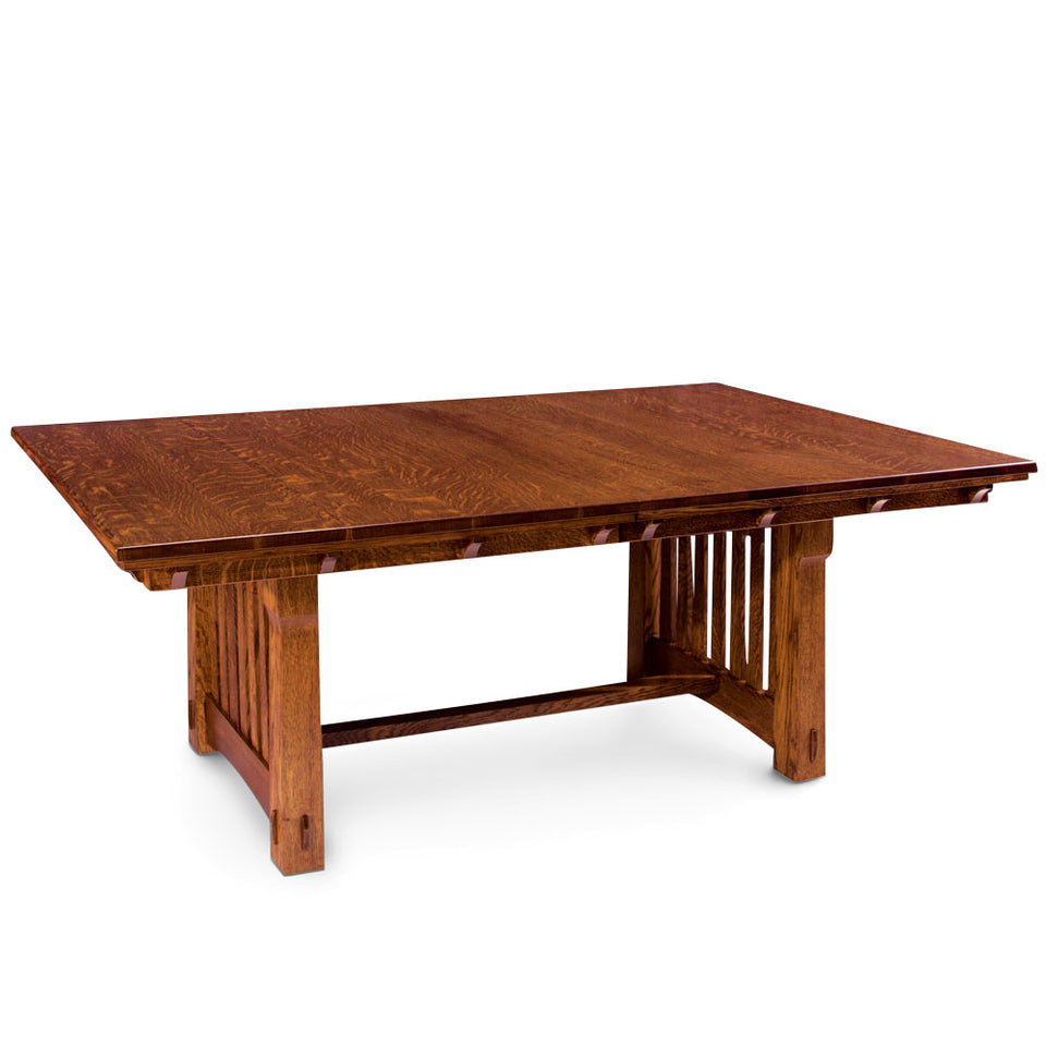 Simply Amish ETMRY-H01H44-L MaRyan Trestle Table w/ Four 12" Leaves