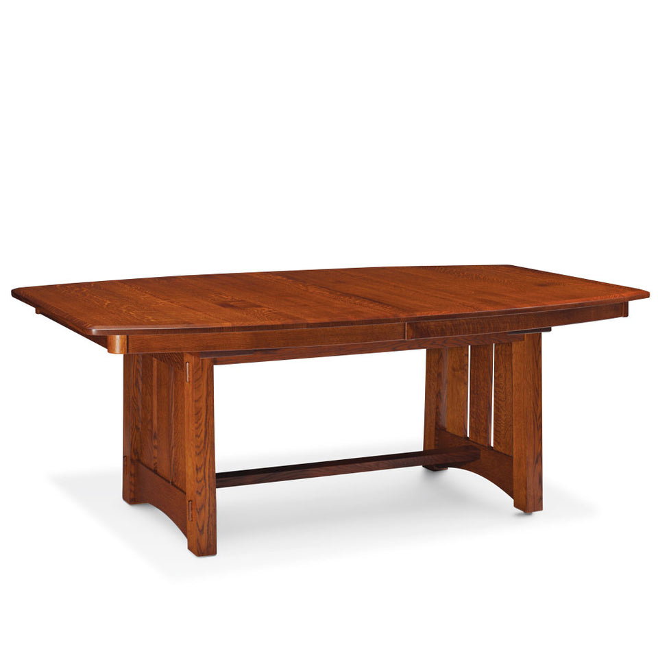 Simply Amish MSMC4272-L McCoy Trestle Table w/ Four 12″ Leaves