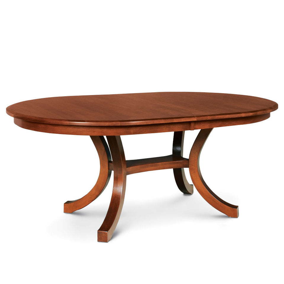 Simply Amish NBLO4860-S Loft II Oval Table, 48" x 60" w/ Solid Top