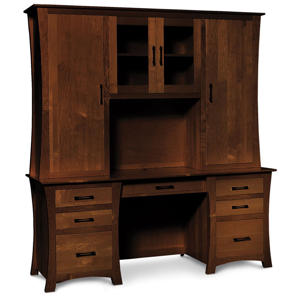 Simply Amish NOLO2272C/NOLO1472H Loft Credenza, Hutch