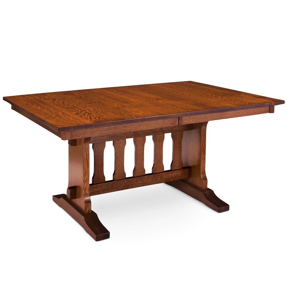 Simply Amish ETFRK-I13H03-2 Frankin Trestle II Table w/ Two 12" Leaves