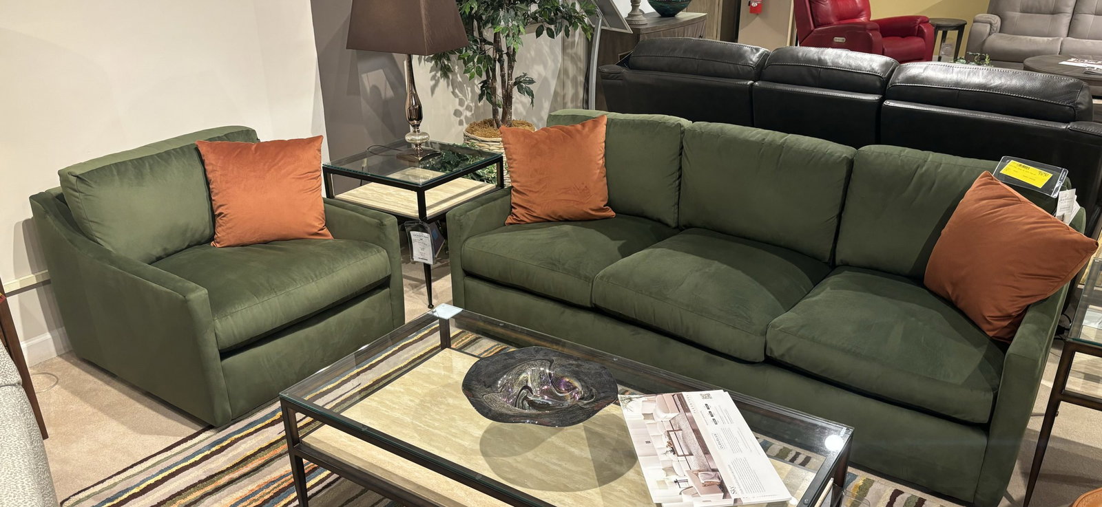 Flexsteel 5510-31 and 5510-10 Sky Sofa and Chair