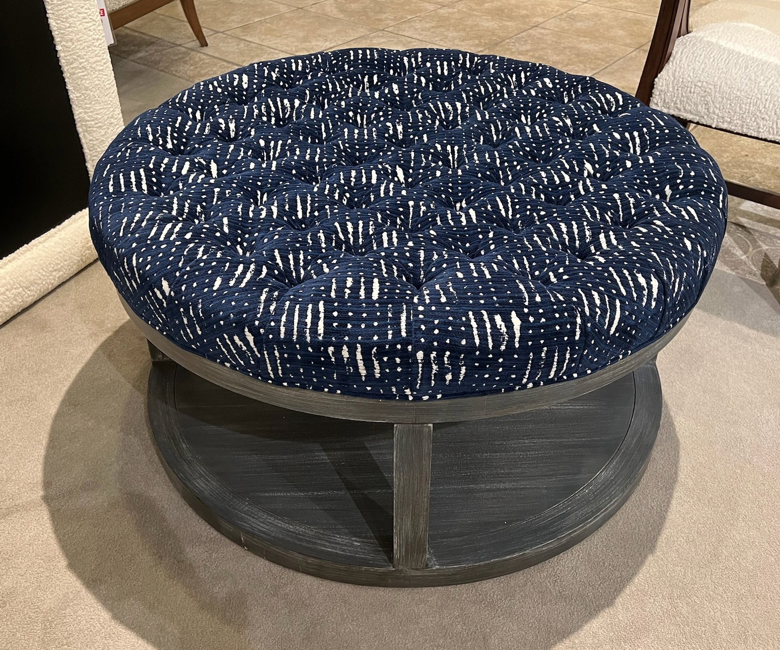 Century 3714-36R,10 Redford Small Round Ottoman