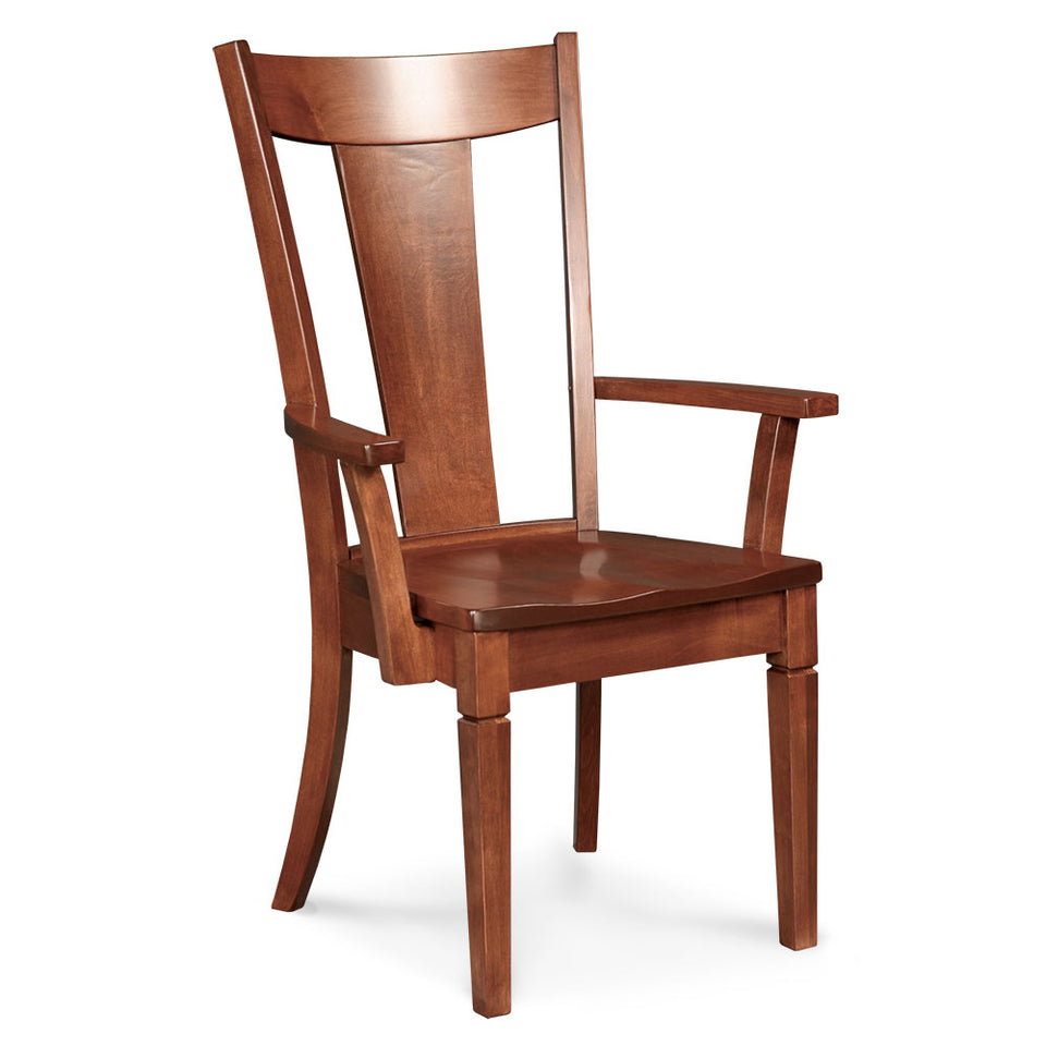 Simply Amish SAANA-W Allison Arm Chair w/ Wood Seat