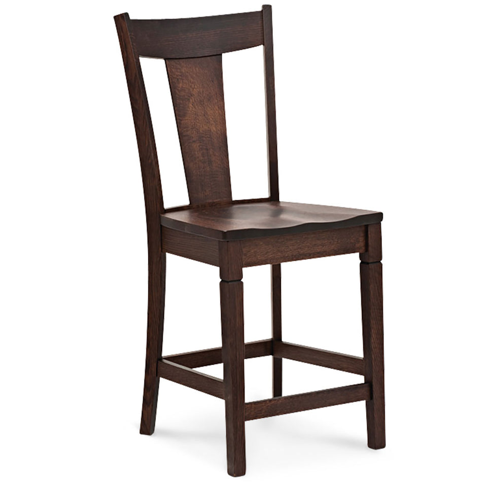 Simply Amish SAANBS30-L Allison Stationary Barstool, 30″ Seat Height