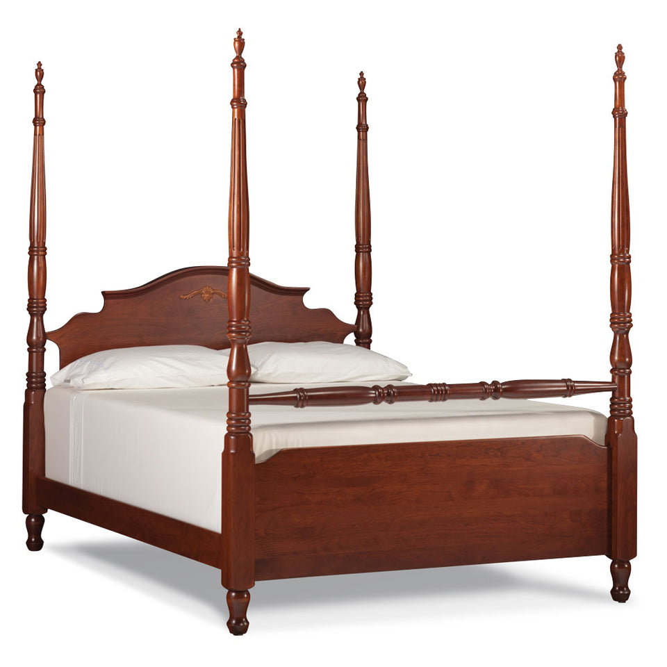 Simply Amish SBATB-07B5 Classic Arch Top Twin Poster Bed