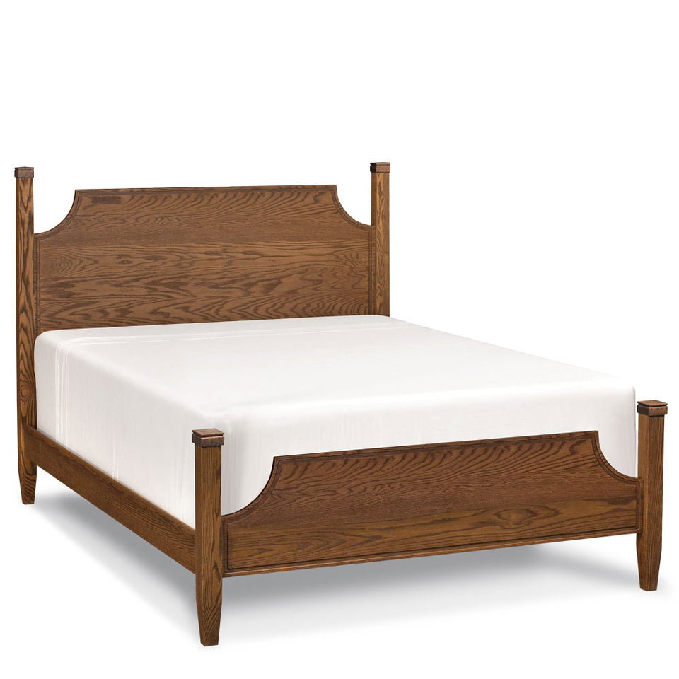 Simply Amish SBHAP-27B3 Hamptons Curved Queen Panel Bed