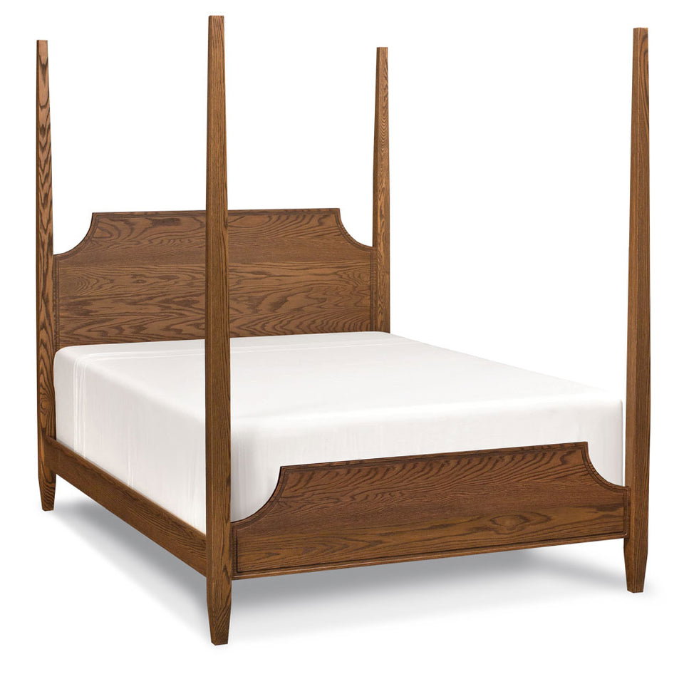 Simply Amish SBHAP-32B2 Hamptons Curved Pencil Post King Bed