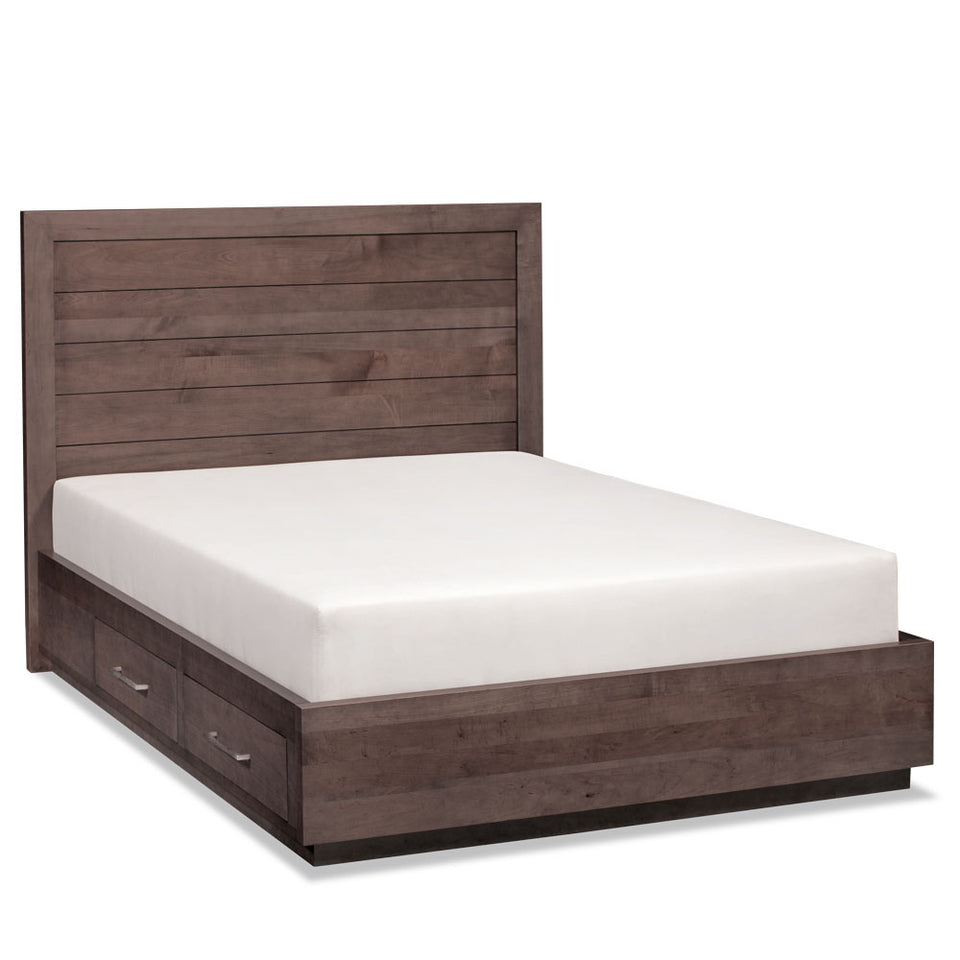 Simply Amish SBIRN-26S3 Ironwood Planked Queen Storage Bed Simply Amish SBIRN-26S3 Ironwood Planked Queen Storage Bed
