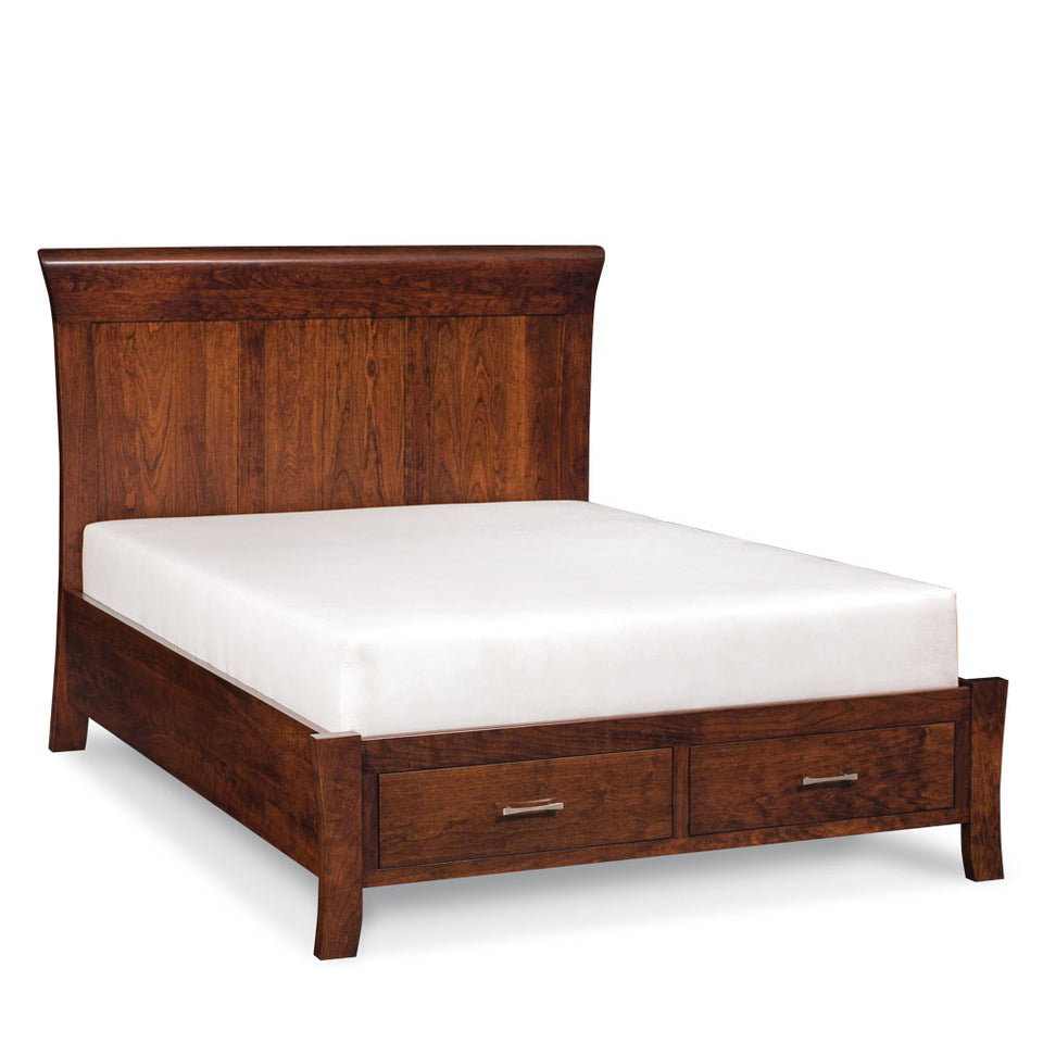 Simply Amish SBLF2-05F5 Loft II Full Panel Bed with Footboard Storage Simply Amish SBLF2-05F5 Loft II Full Panel Bed with Footboard Storage