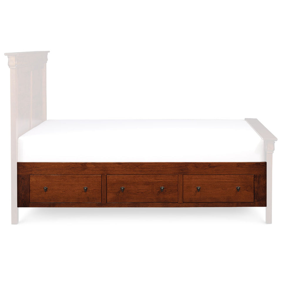 Simply Amish SSLPP-13B Louis Philippe King/Queen Under-Bed Storage