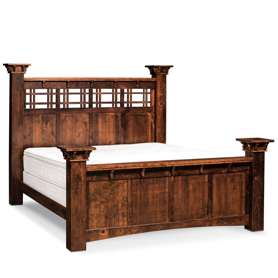 Simply Amish SBMKG-05B3 MaKayla Queen Grande Bed