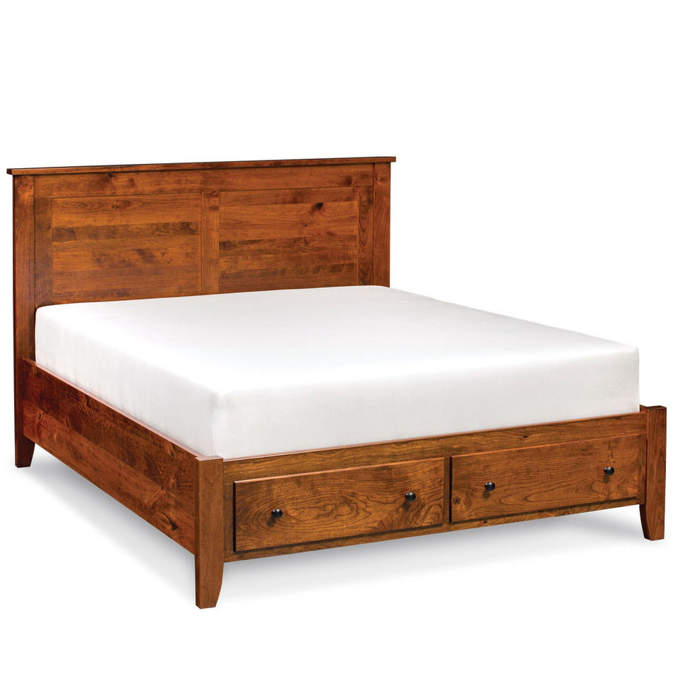 Simply Amish SBSHS-05F3 Shenandoah Queen Bed with Footboard Storage