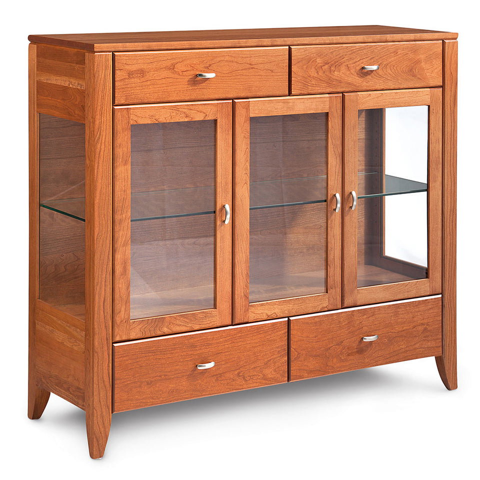 Simply Amish SCDCJS2G Justine Dining Cabinet, 2 Door w/ Glass Doors and Ends Simply Amish SCDCJS2G Justine Dining Cabinet, 2 Door w/ Glass Doors and Ends