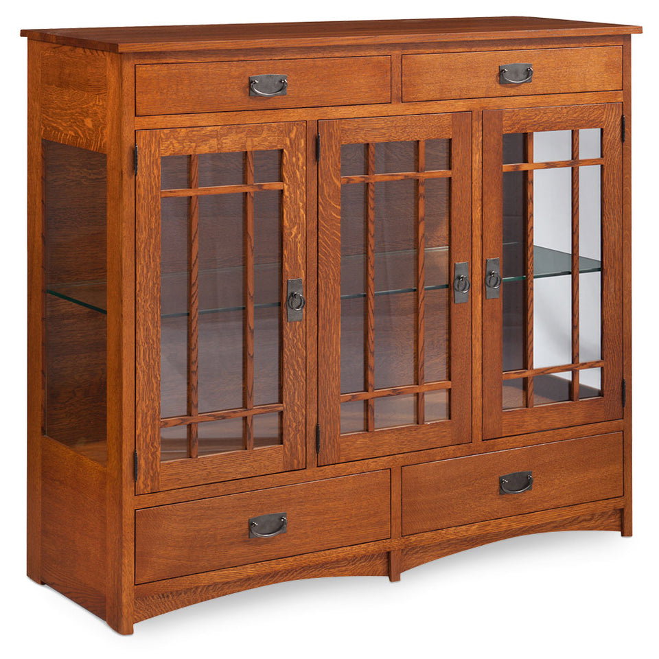 Simply Amish SCDCPM2G Prairie Mission Dining Cabinet, 2-Door